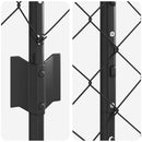 vidaXL Lánccelpes kerítés oszloppal 25 x 1,6 m PVC-bevonatos acél Háló