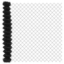 vidaXL Lánccelpes kerítés oszloppal 25 x 1,6 m PVC-bevonatos acél Háló