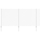 vidaXL Kerítés és Oszlop Ezüst 1,2 x 10 m Acél