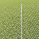 vidaXL Láncvég kerítés oszloppal 10 x 1,4 m (Sz x Ma)