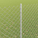 vidaXL Kerítés és Oszlop Ezüst 1,4 x 10 m Acél