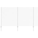 vidaXL Kerítés és Oszlop Ezüst 1,4 x 10 m Acél