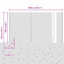 vidaXL Láncvég kerítés oszloppal 10 x 1,6 m (S x M)