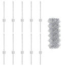 vidaXL Kerítés és Oszlop Ezüst 0,4 x 10 m Acél