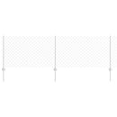 vidaXL Láncvég kerítés oszloppal 10 x 0,8 m (Sz x M)