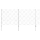 vidaXL Kerítés és Oszlop Ezüst 1 x 10 m Acél