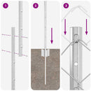 vidaXL Kerítés és Oszlop Ezüst 1,2 x 10 m Acél