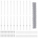 vidaXL Láncvég kerítés oszloppal 10 x 1,4 m (Sz x Ma)