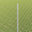 vidaXL Kerítés és Oszlop Ezüst 1,6 x 10 m Acél