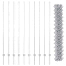 vidaXL Kerítés és Oszlop Ezüst 1,6 x 10 m Acél