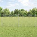 vidaXL Láncvég kerítés oszloppal 25 x 0,8 m (Sz x M)