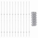 vidaXL Láncvég kerítés oszloppal 25 x 0,8 m (Sz x M)