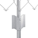 vidaXL Kerítés és Oszlop Ezüst 0,8 x 25 m Acél