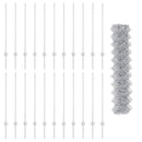 vidaXL Kerítés és Oszlop Ezüst 1 x 25 m Acél