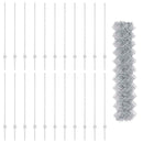 vidaXL Kerítés és Oszlop Ezüst 1,2 x 25 m Acél