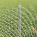 vidaXL Hegesztett drótkerítés oszlopokkal 10 x 0,4 m Horganyzott Acél