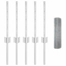 vidaXL Kerítés és Oszlop Ezüst 0,4 x 10 m Acél