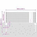 vidaXL Kerítés és Oszlop Ezüst 0,4 x 10 m Acél