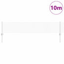 vidaXL Kerítés és Oszlop Ezüst 0,4 x 10 m Acél