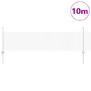 vidaXL Kerítés és Oszlop Ezüst 0,5 x 10 m Acél