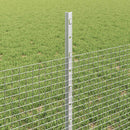 vidaXL Kerítés és Oszlop Ezüst 0,5 x 10 m Acél