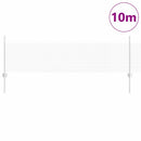 vidaXL Kerítés és Oszlop Ezüst 0,5 x 10 m Acél