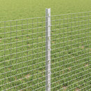 vidaXL Hegesztett drótkerítés oszlopokkal 10 x 0,6 m Horganyzott Acél