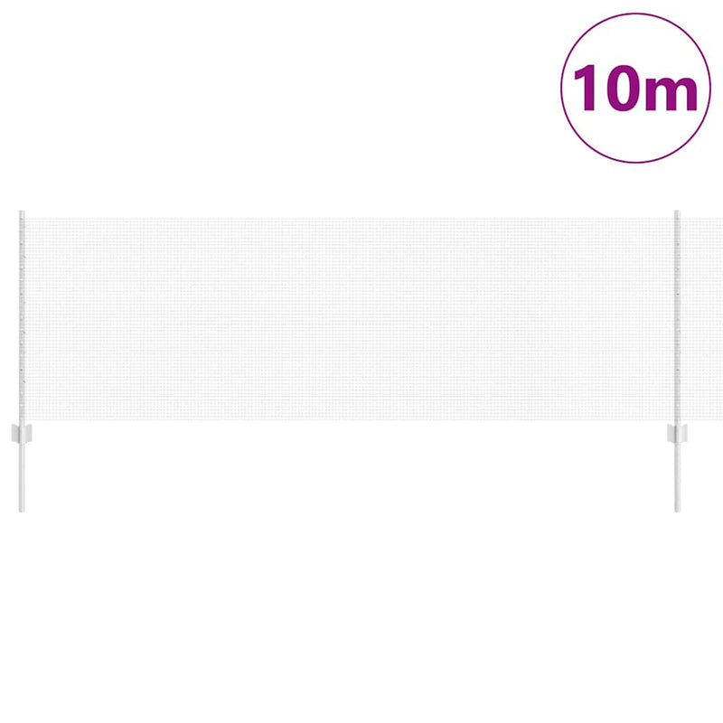 vidaXL Kerítés és Oszlop Ezüst 0,8 x 10 m Acél