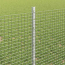 vidaXL Hegesztett drótkerítés oszlopokkal 10 x 0,8 m Horganyzott Acél
