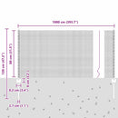 vidaXL Kerítés és Oszlop Ezüst 0,8 x 10 m Acél