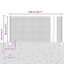 vidaXL Hegesztett drótkerítés poszttal 10 x 0,8 m (Sz x M)