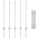 vidaXL Kerítés és Oszlop Ezüst 0,8 x 10 m Acél