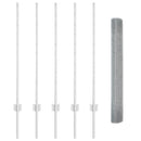 vidaXL Kerítés és Oszlop Ezüst 1 x 10 m Acél