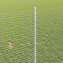 vidaXL Kerítés és Oszlop Ezüst 1 x 10 m Acél