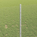 vidaXL Hegesztett drótkerítés oszlopokkal 10 x 1 m Horganyzott Acél
