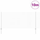 vidaXL Kerítés és Oszlop Ezüst 1 x 10 m Acél