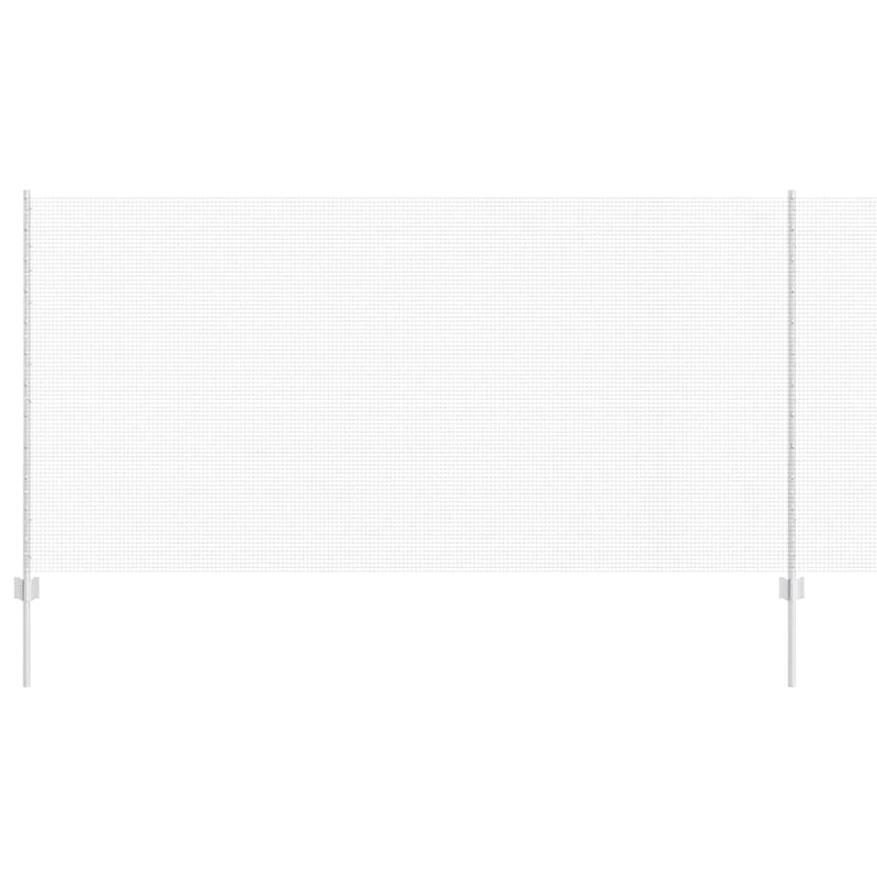 vidaXL Kerítés és Oszlop Ezüst 1,2 x 10 m Acél