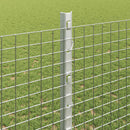 vidaXL Hegesztett drótkerítés oszlopokkal 10 x 1,2 m Horganyzott Acél