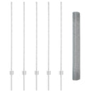 vidaXL Kerítés és Oszlop Ezüst 1,2 x 10 m Acél