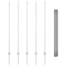 vidaXL Kerítés és Oszlop Ezüst 1,4 x 10 m Acél