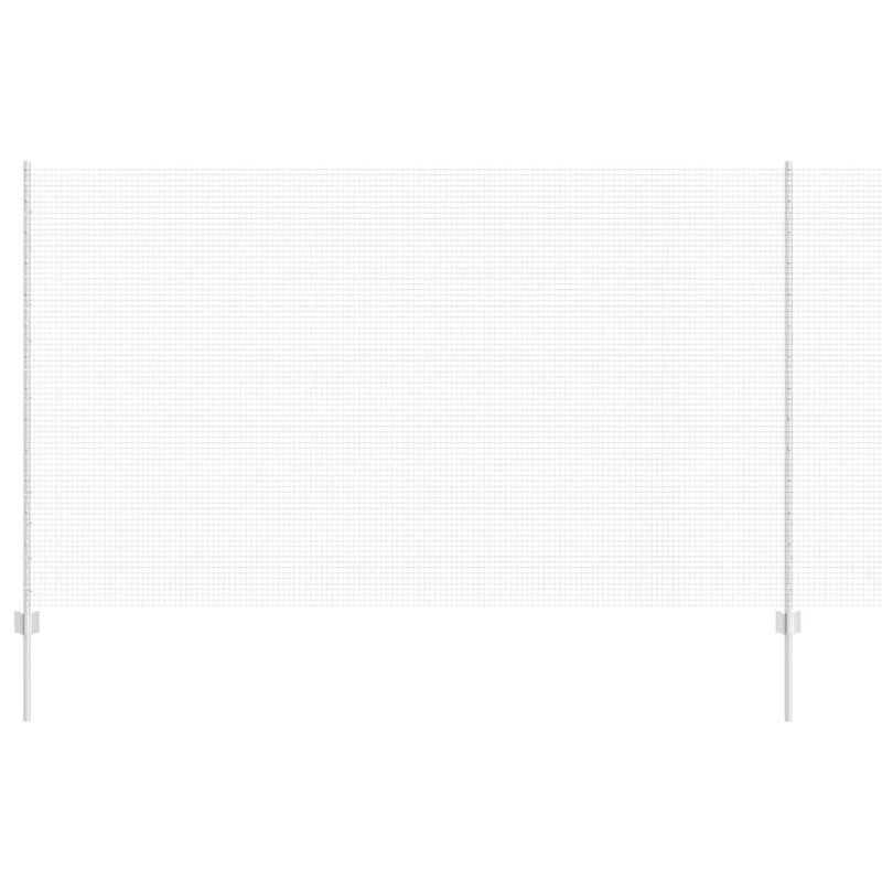 vidaXL Kerítés és Oszlop Ezüst 1,4 x 10 m Acél