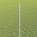 vidaXL Kerítés és Oszlop Ezüst 1,4 x 10 m Acél