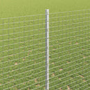 vidaXL Hegesztett drótkerítés oszlopokkal 10 x 1,4 m Horganyzott Acél