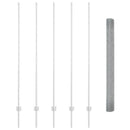 vidaXL Kerítés és Oszlop Ezüst 1,6 x 10 m Acél