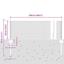vidaXL Hegesztett drótkerítés poszttal 25 x 0,4 m (Sz x M)