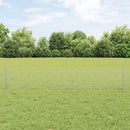 vidaXL Kültéri hegesztett drótkerítés oszlopokkal 25 x 0,4 m Ezüst