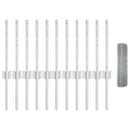 vidaXL Kerítés és Oszlop Ezüst 0,4 x 25 m Acél