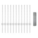 vidaXL Kerítés és Oszlop Ezüst 0,6 x 25 m Acél