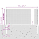 vidaXL Kerítés és Oszlop Ezüst 0,6 x 25 m Acél