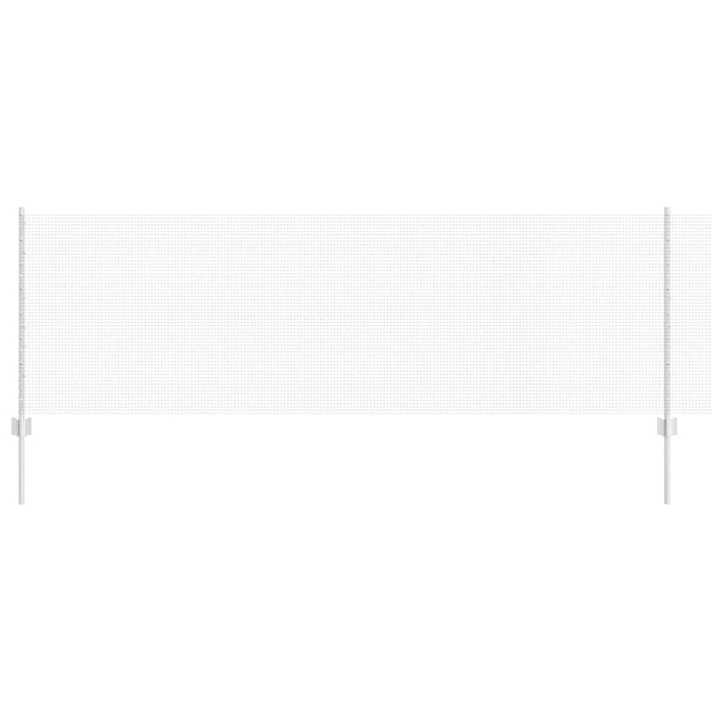 vidaXL Kerítés oszlopokkal Ezüst 0.8 x 25 m Acél